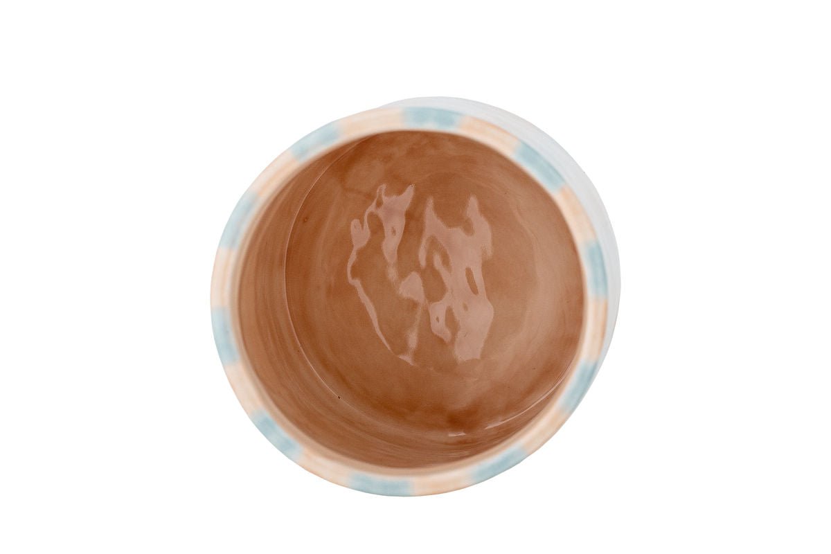 Livenza Storage Jar – Hand-Painted Stoneware Container with Lid