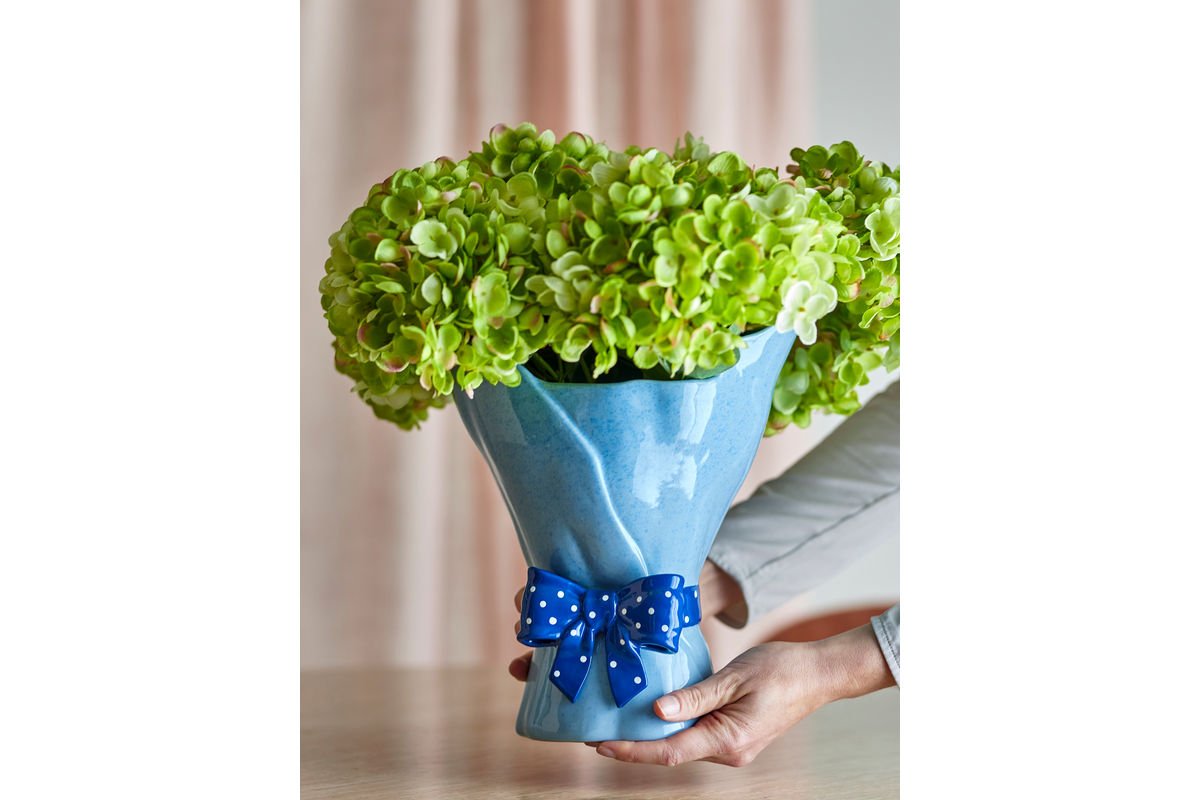 Vase "Florielle" – Blue Stoneware