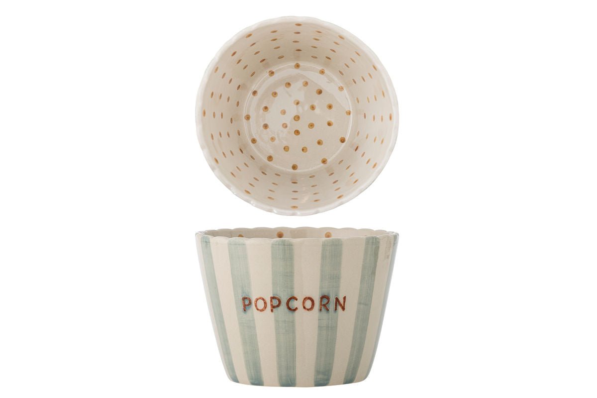 Bowl Cine – Hand-Painted Popcorn Bowl Made of Stoneware