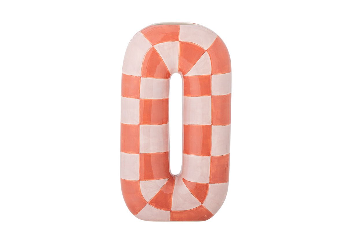 Vase „Solea“ – Orangefarbene Keramik