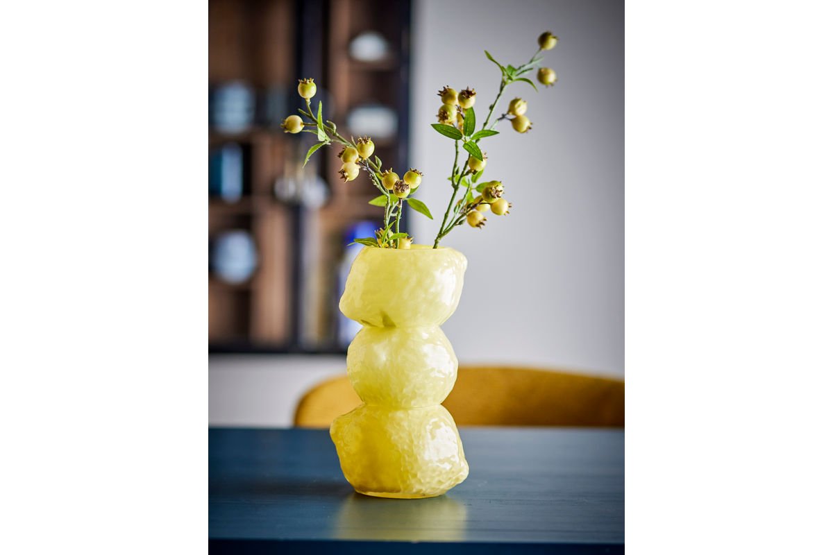 Vase "Solaro" – Yellow Glass