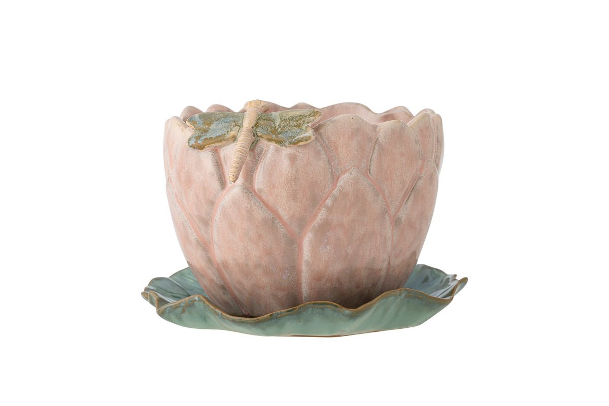 Flower Pot Water Lily – Stoneware with Saucer