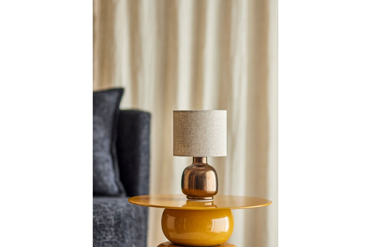 Table Lamp Aurea – Stoneware in Bronze, Elegant Design Object