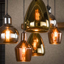 Pendant light "Arvella – 6 lights in Gold, Copper and Chrome in different shapes