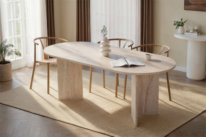 Dining Table Taverna - in Stone Look or Walnut