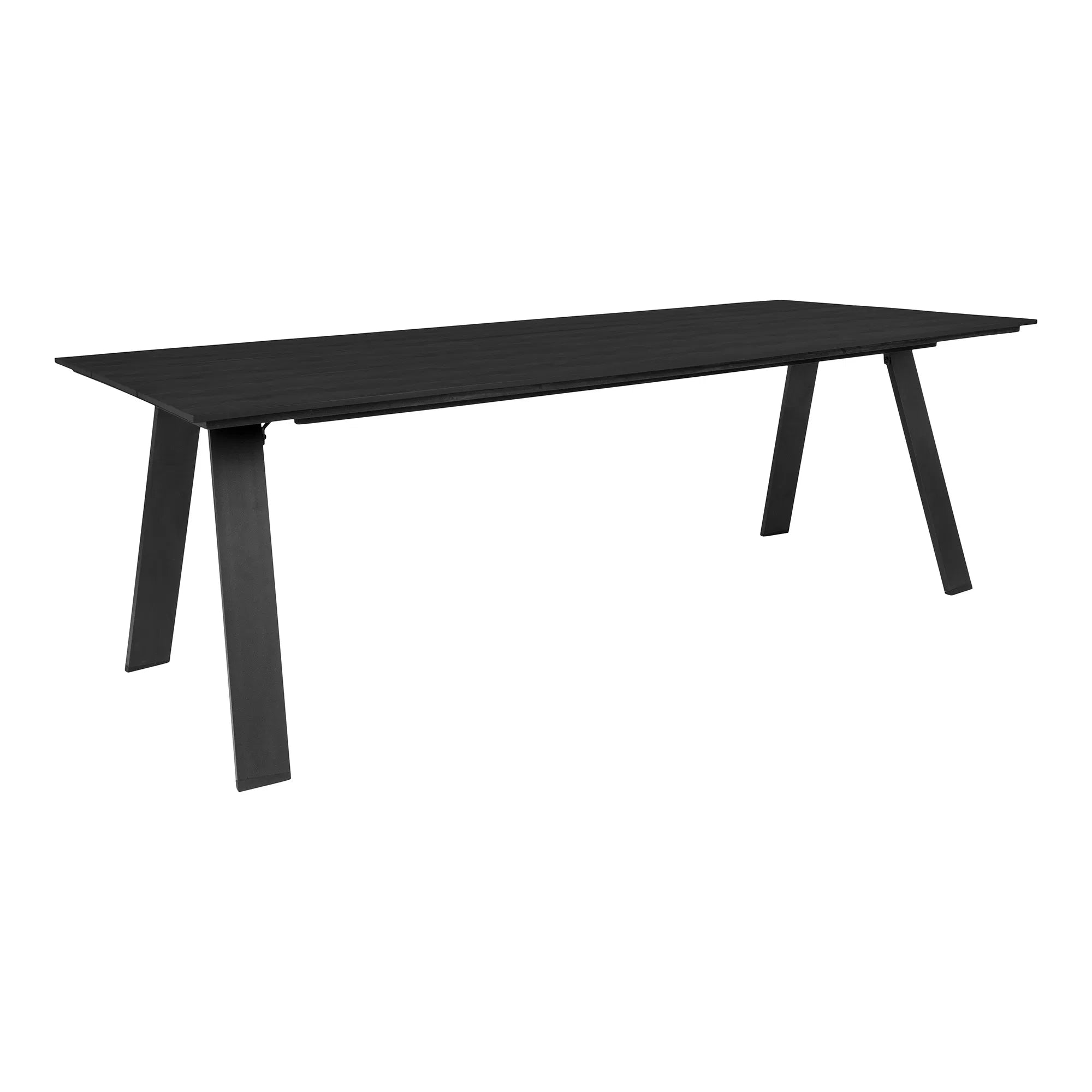 Garden Dining Table Sina 220×100 cm made of Nonwood & Aluminum (Black)