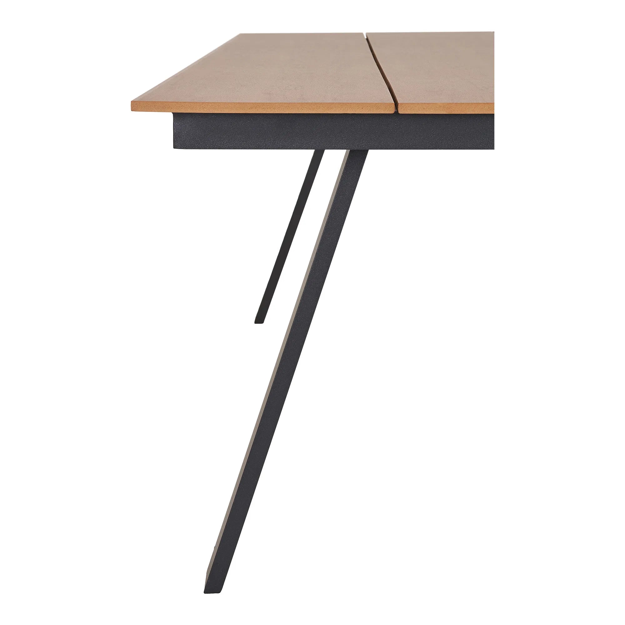 Garten Esstisch Lorenzo – Nonwood & Aluminium in Natur/Schwarz