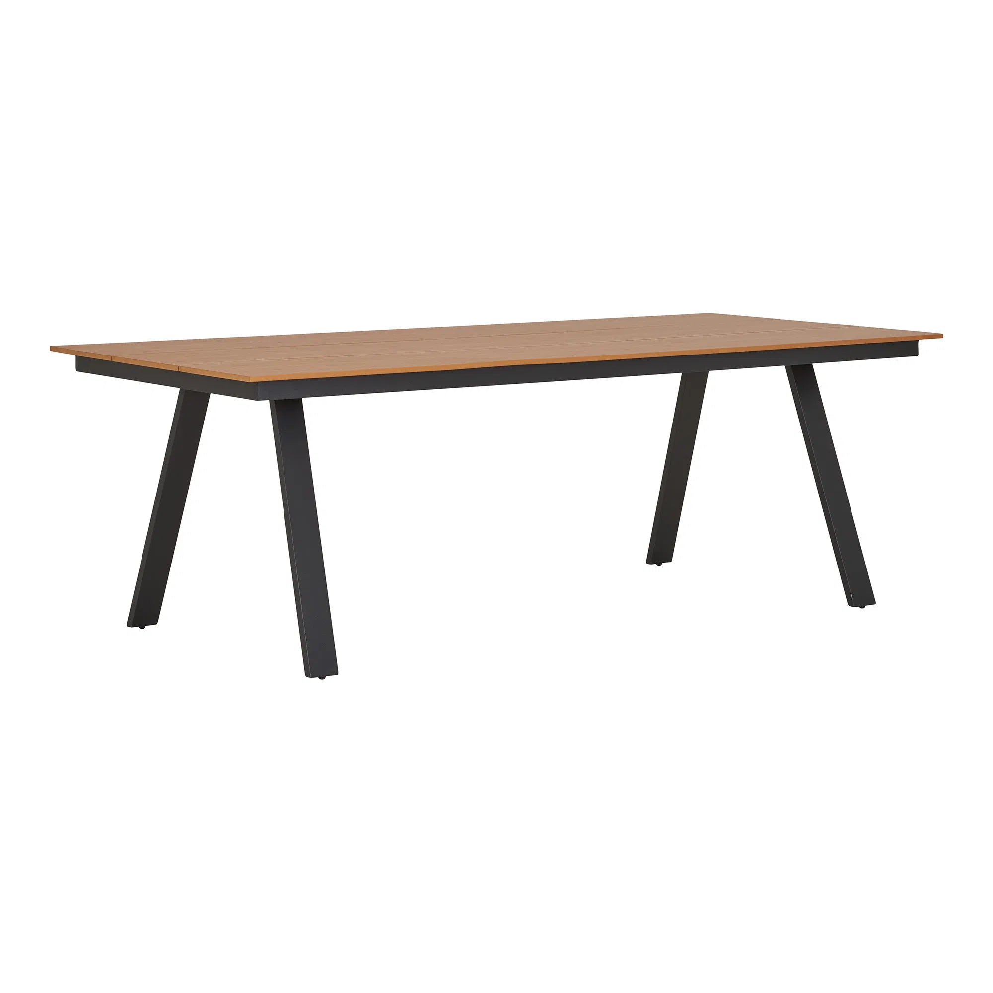 Garden Dining Table Lorenzo – Nonwood & Aluminum in Natural/Black