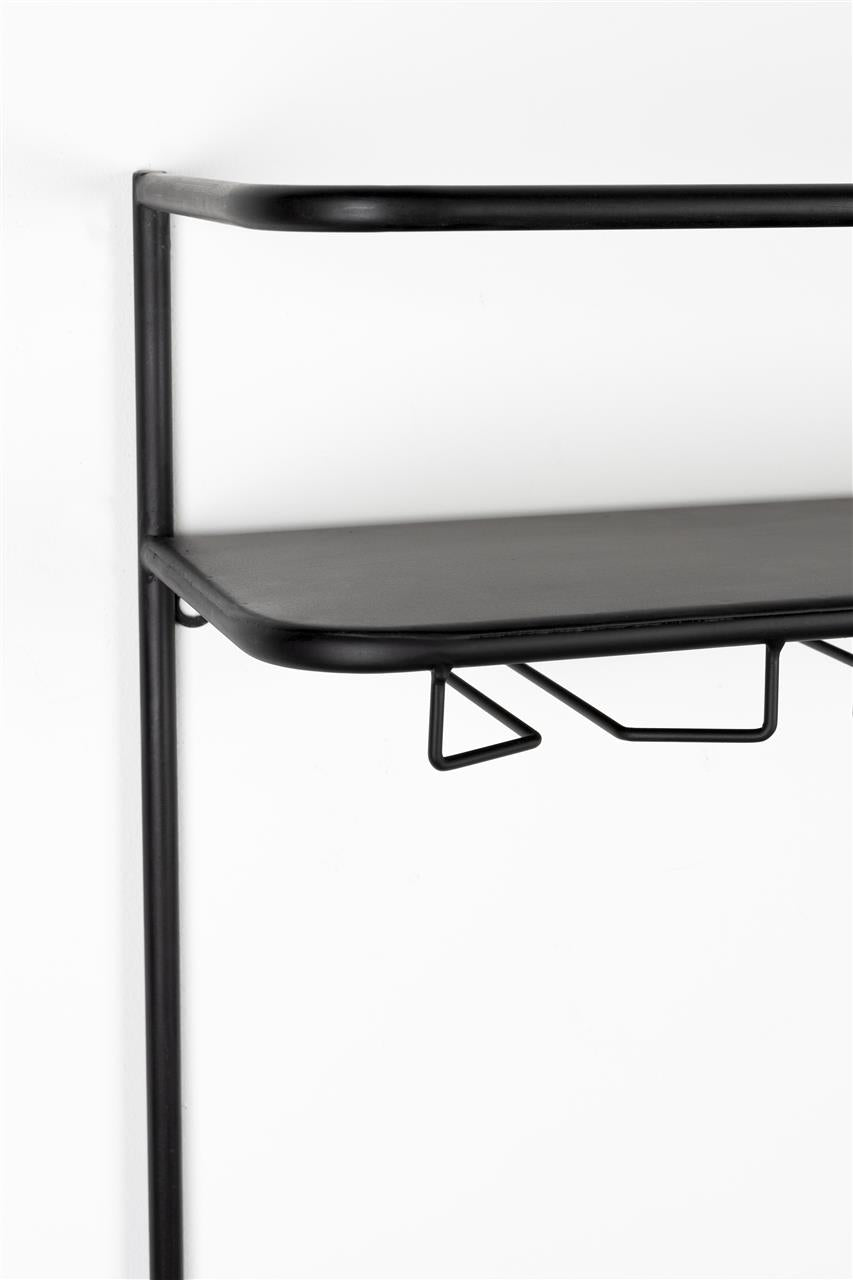 Wall shelf Guuji – made of MDF in Black