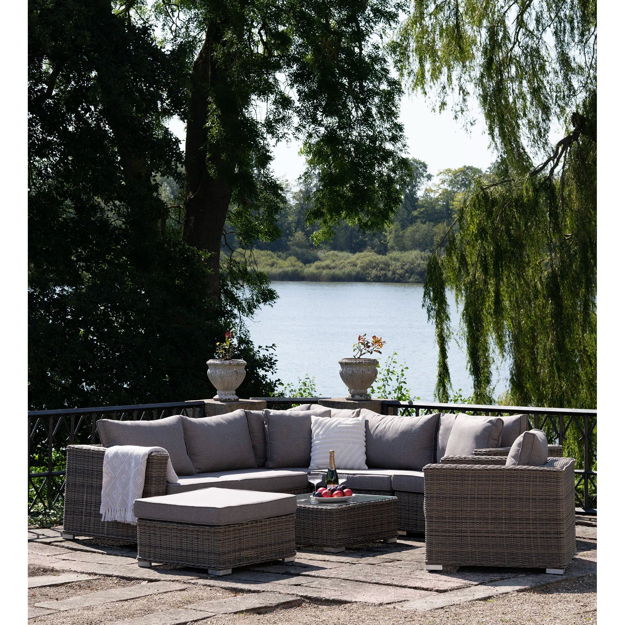Garten Lounge Set Palermo aus Polyrattan