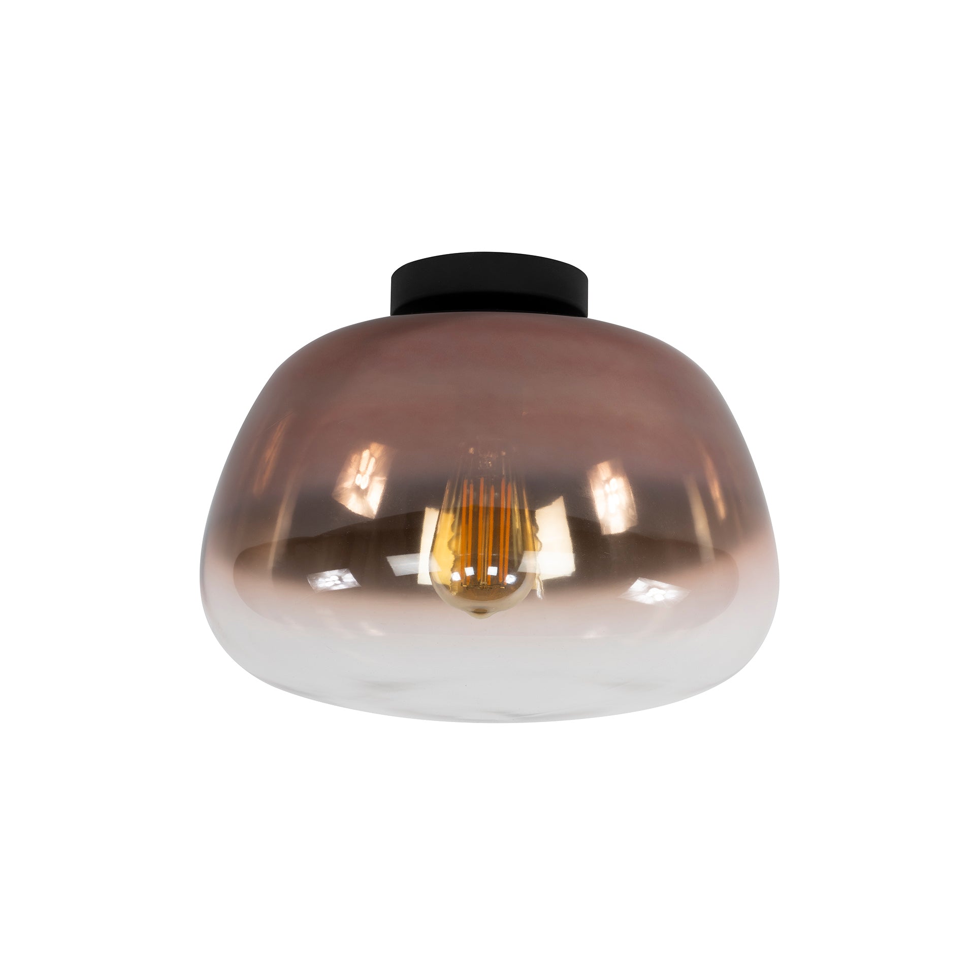 Ceiling light "Lunara" – Glass lamp with tinted shade