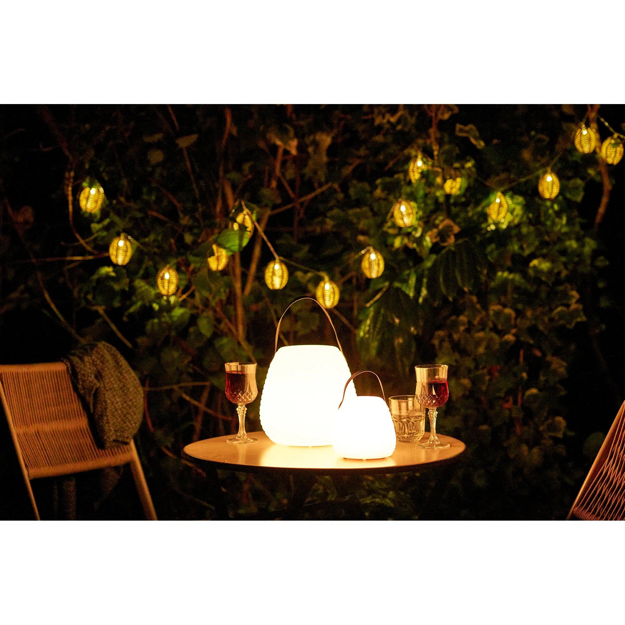 Garden Outdoor Lamp Eldora - with Strap and Colored LED