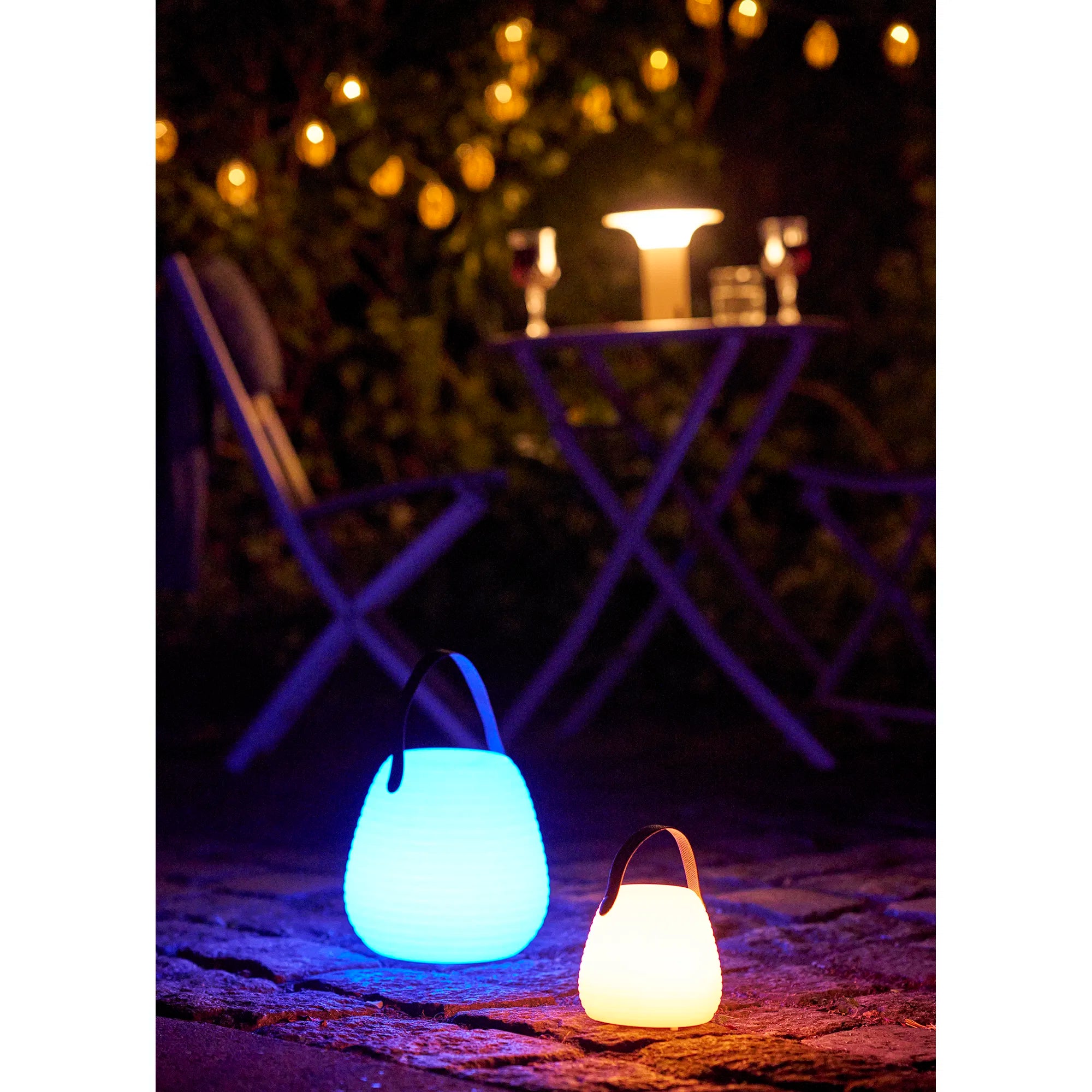 Garden Outdoor Lamp Eirina - with Strap and Colored LED