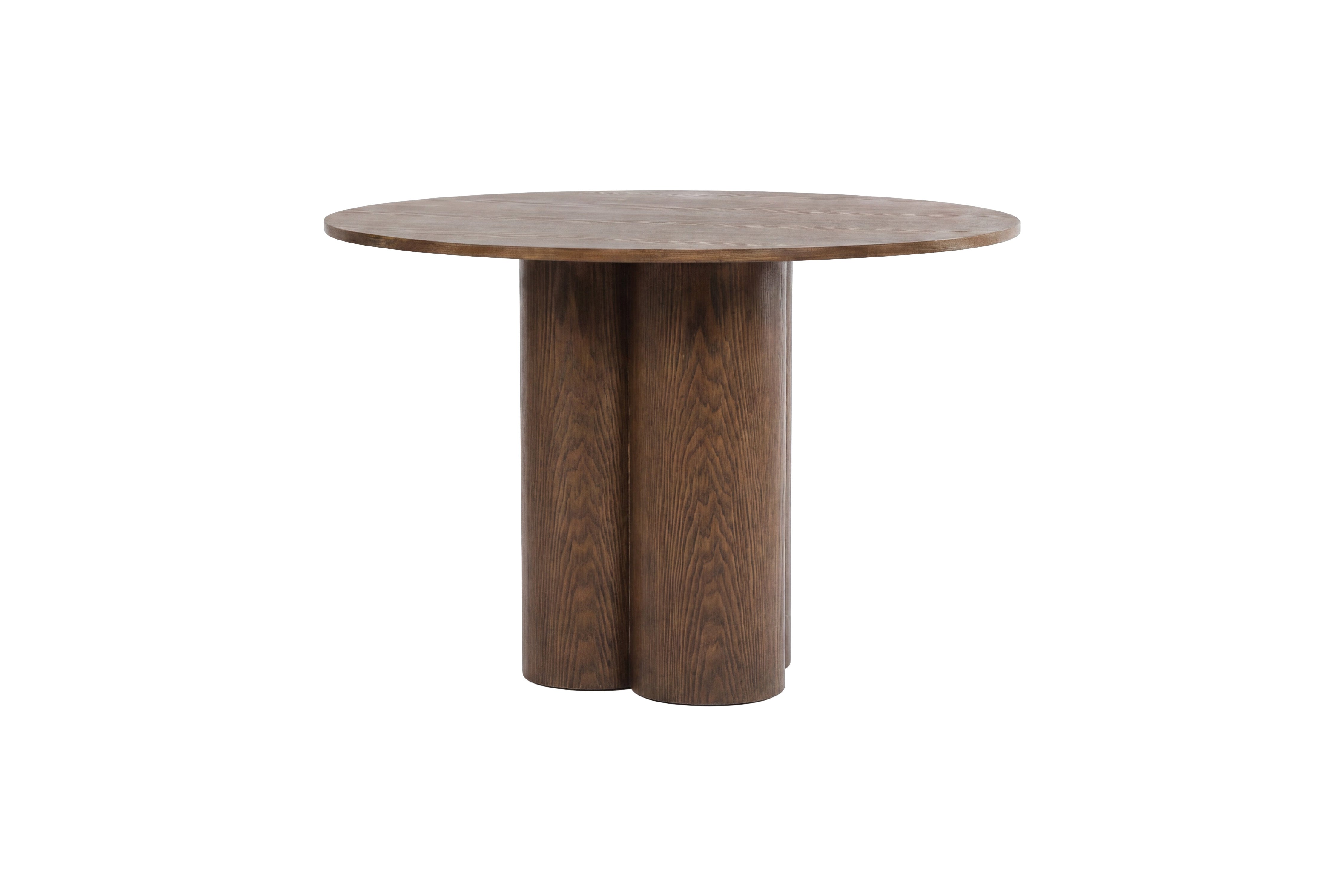 Dining table Cavella - round design in wood look