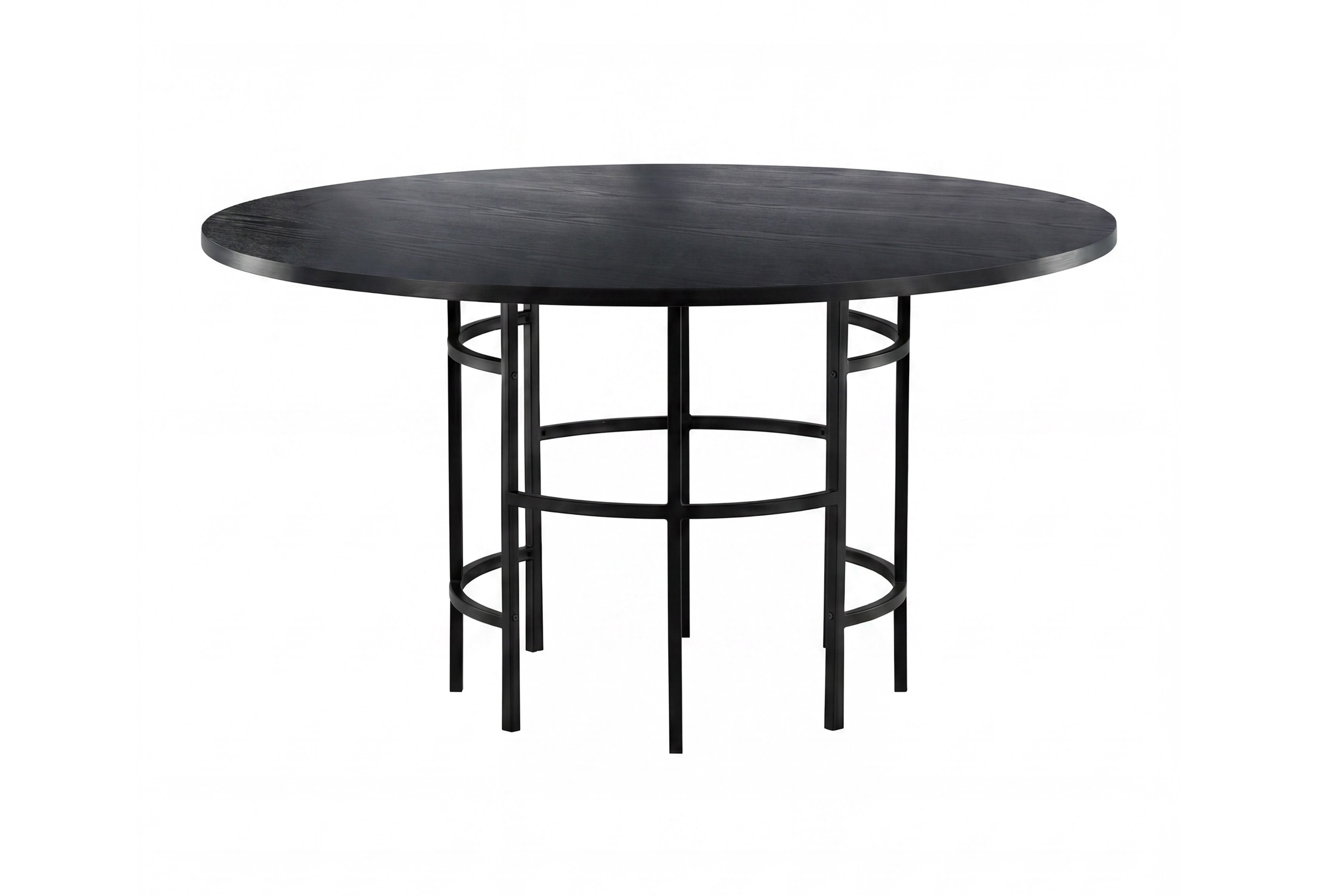 Dining table Amaya - round design in industrial style