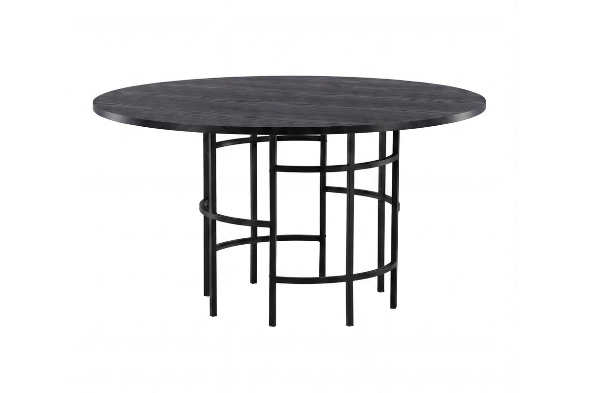 Dining table Amaya - round design in industrial style
