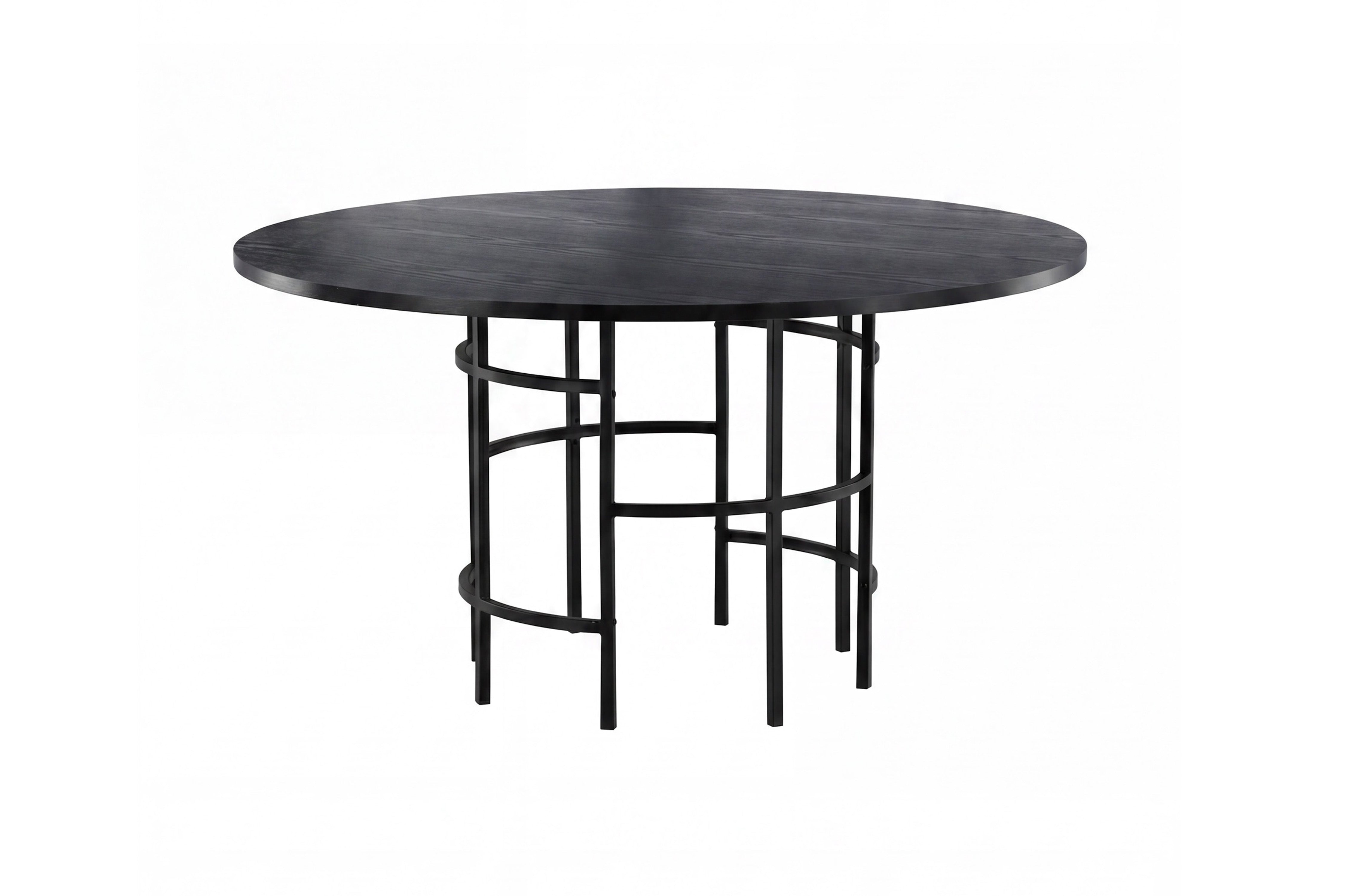 Dining table Amaya - round design in industrial style