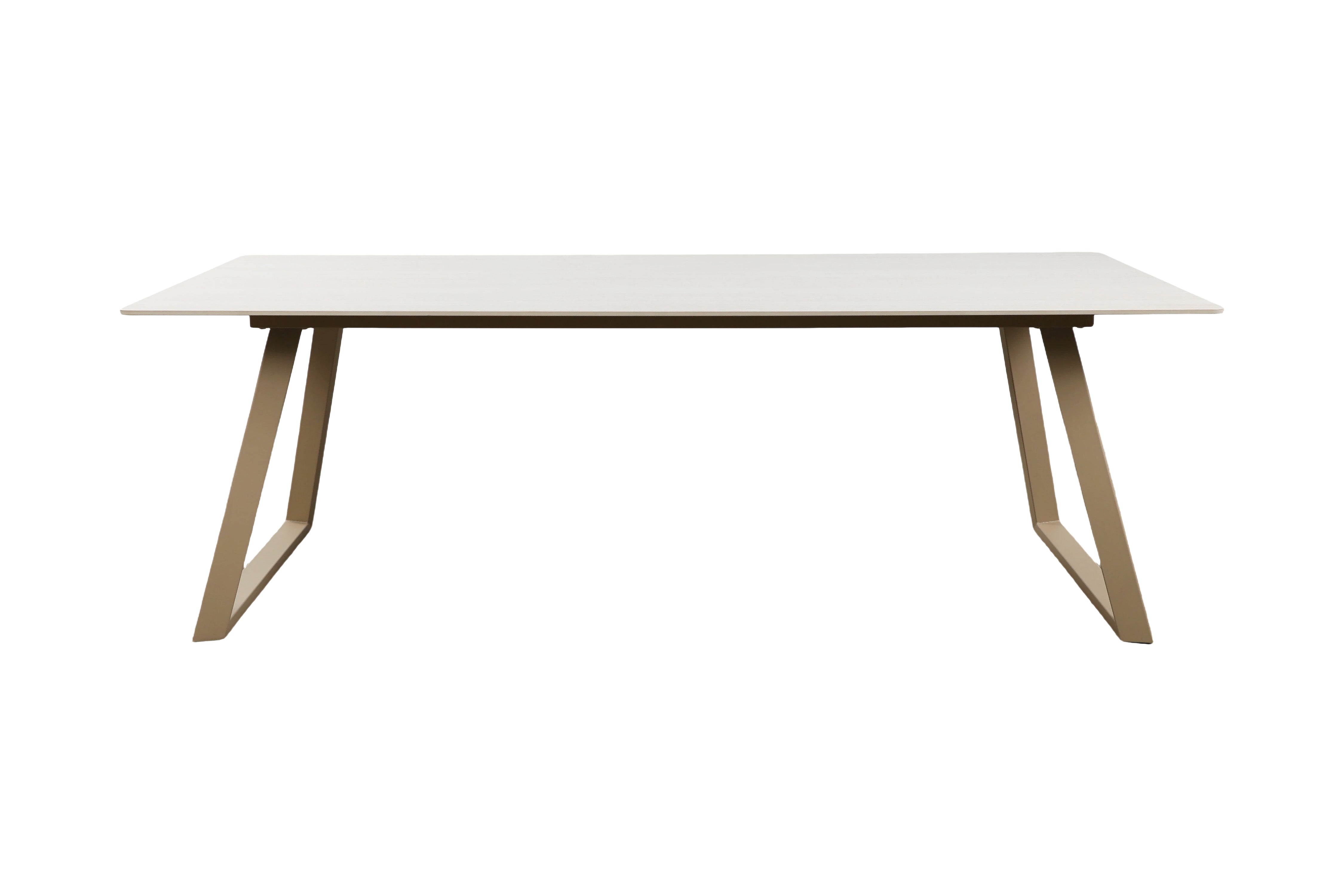 Dining table Mireza - in marble look with beige base