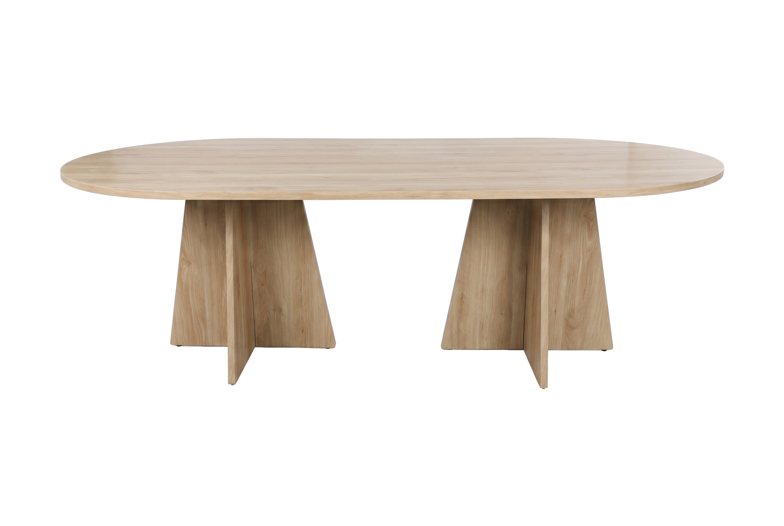 Dining table Cazaro - oval design in a wood look