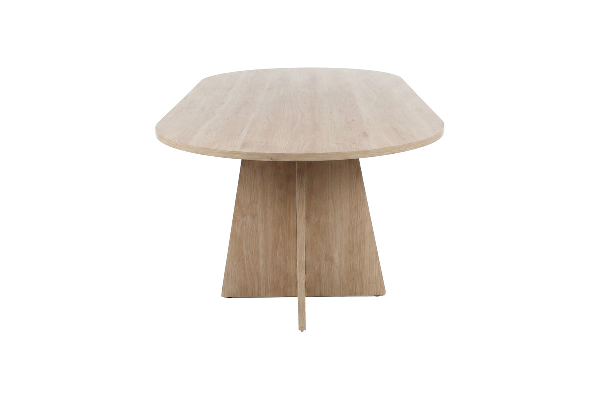 Dining table Cazaro - oval design in a wood look