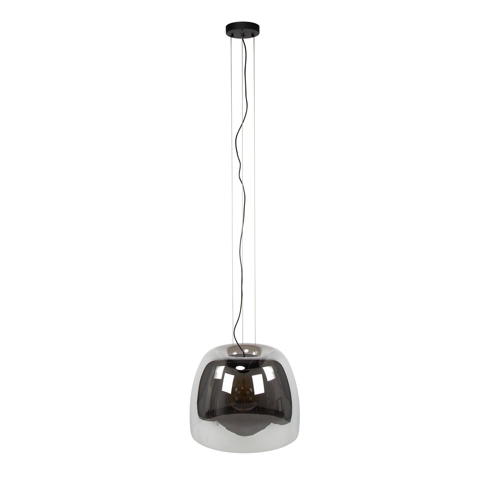 Pendant Lamp "Avernis" – Large Lampshade Available in Amber, Copper, and Chrome Variants