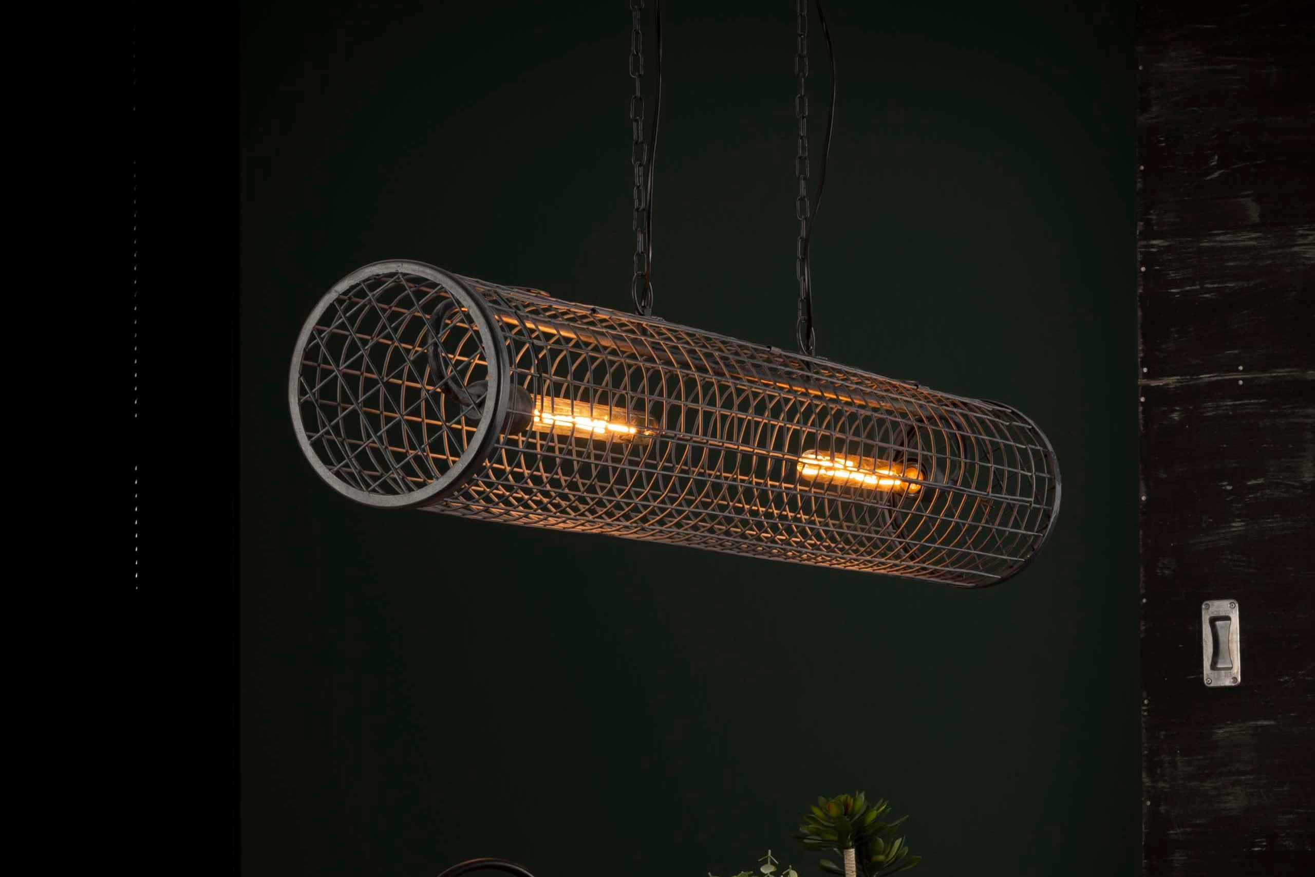 Pendant Lamp "Velanis" – Cylindrical Lamp in Industrial Wire Design
