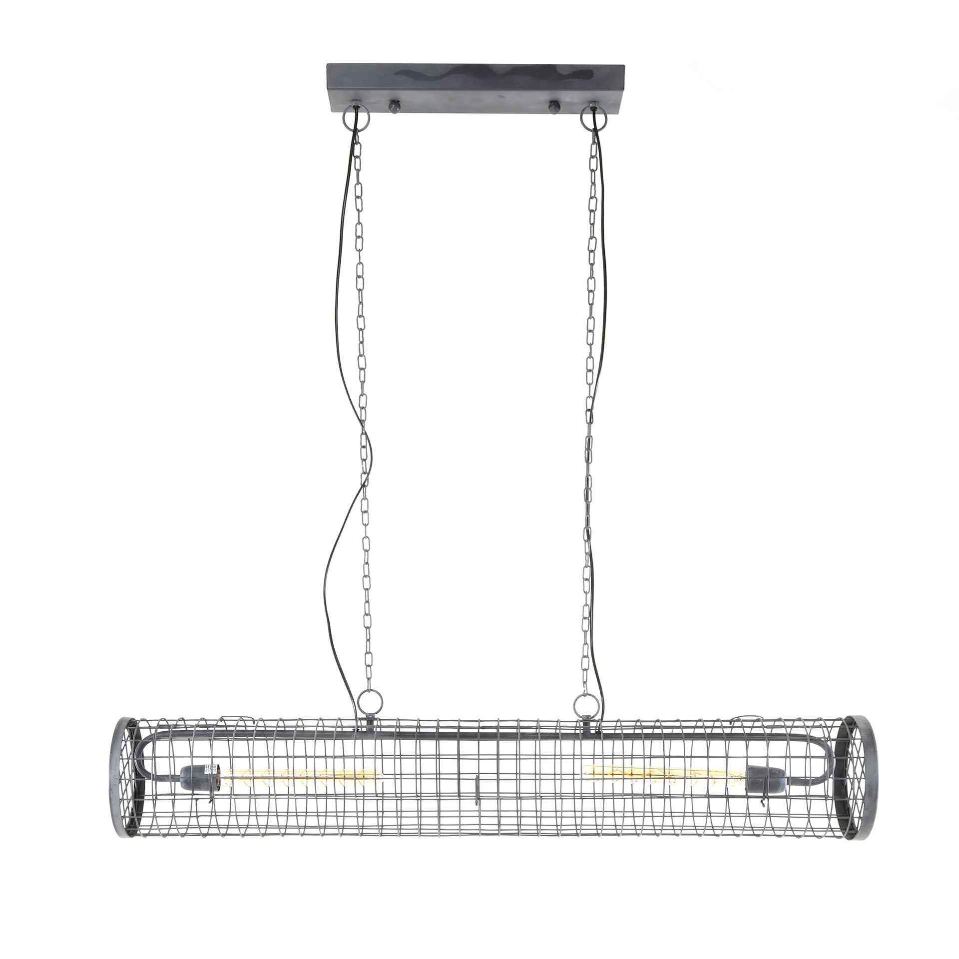 Pendant Lamp "Velanis" – Cylindrical Lamp in Industrial Wire Design