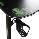 Minecraft gaming desk Hero – with drink holder, headset holder & cable duct