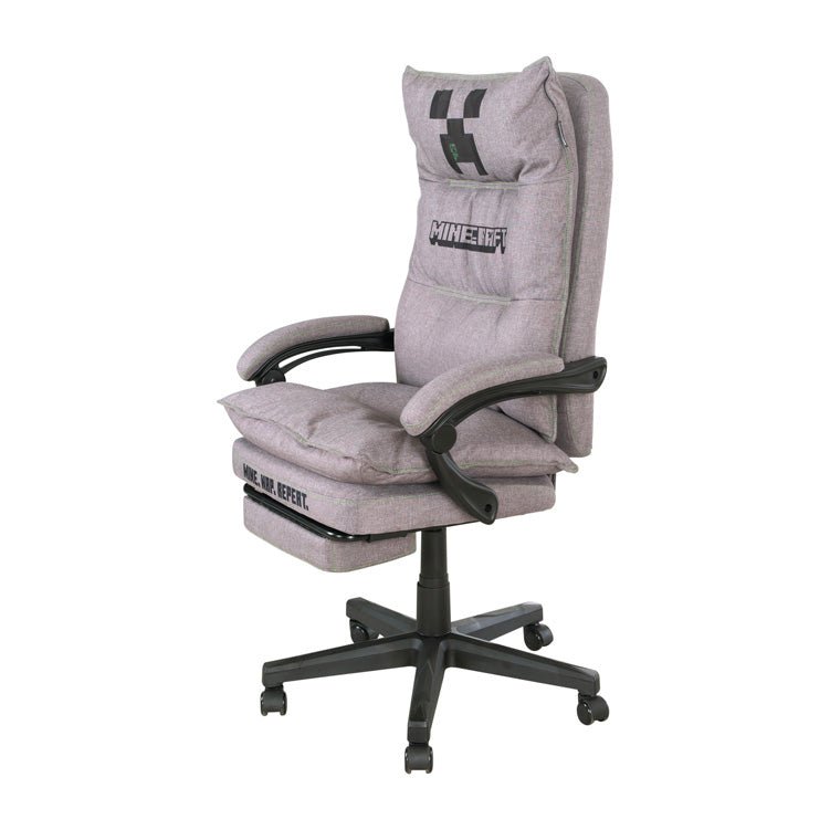 Minecraft Gaming Chair "Builder" – with Leg Rest, Rocking Mechanism & Comfort Padding