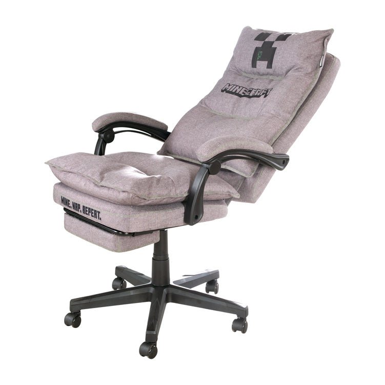 Minecraft Gaming Chair "Builder" – with Leg Rest, Rocking Mechanism & Comfort Padding