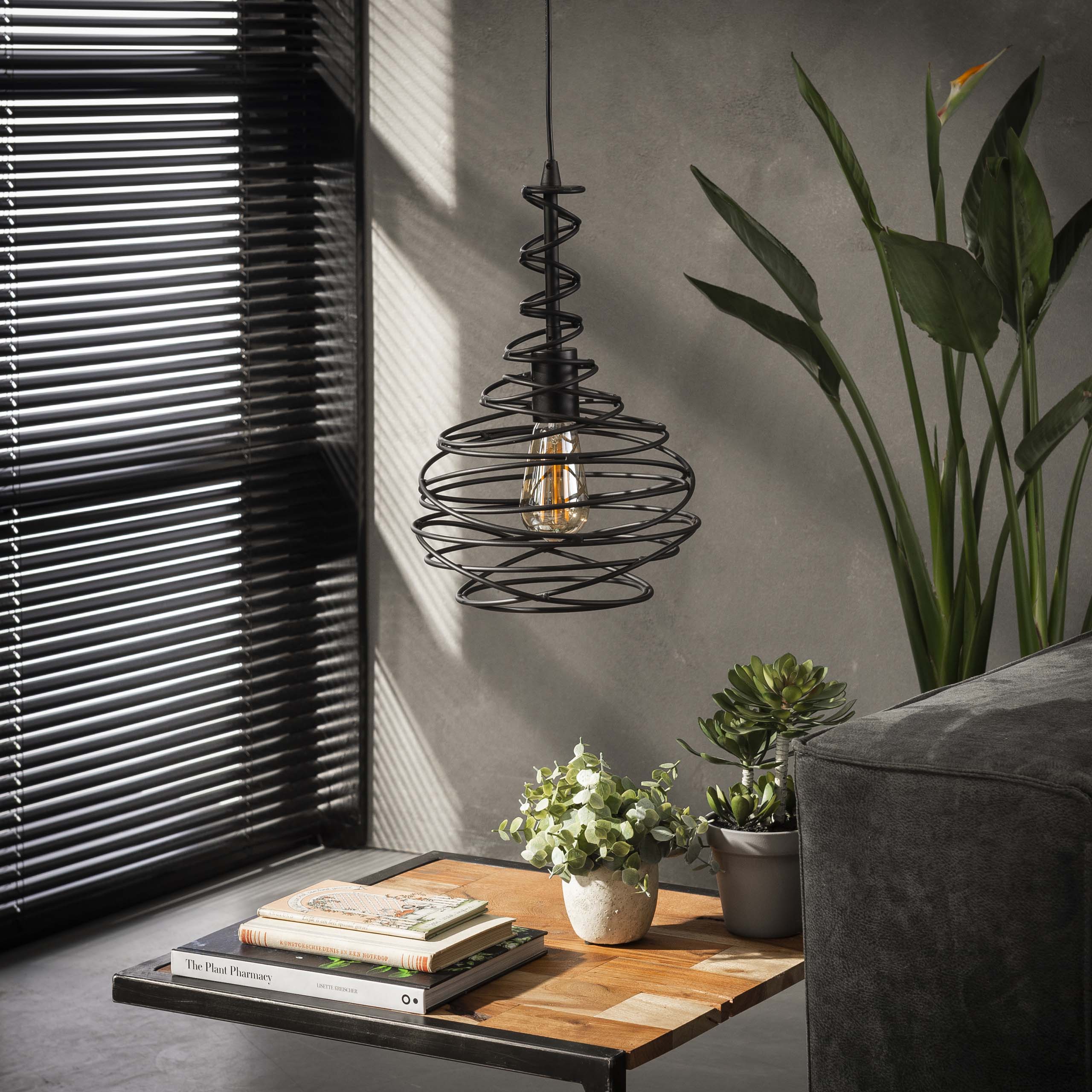 Pendant lamp Vireo – Striking metal design in Black