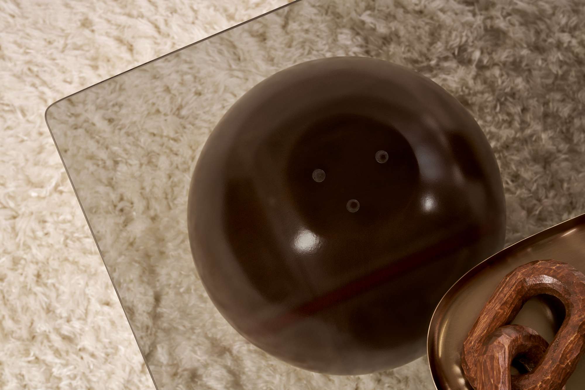 Coffee Table Pavello - with Rectangular, Tempered Glass Tabletop