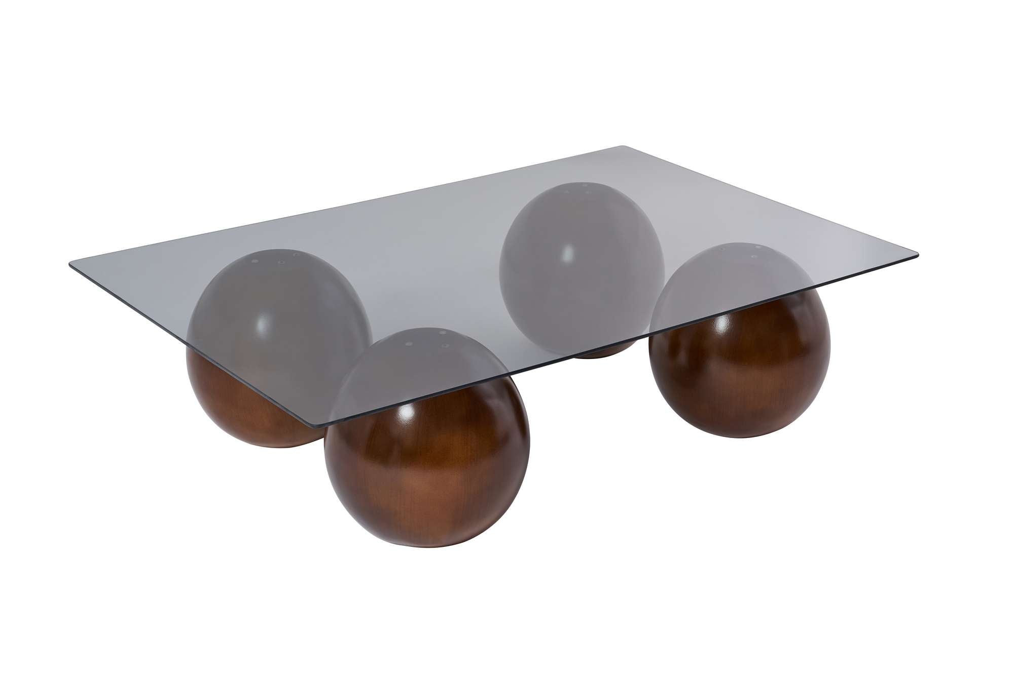 Coffee Table Pavello - with Rectangular, Tempered Glass Tabletop