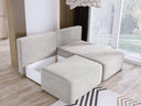 Designer Ecksofa Tilia Cord mit Schlaffunktion und Stauraum