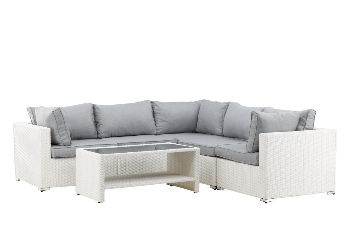 Garden Lounge Set Panther - available in 3 colors made of synthetic rattan