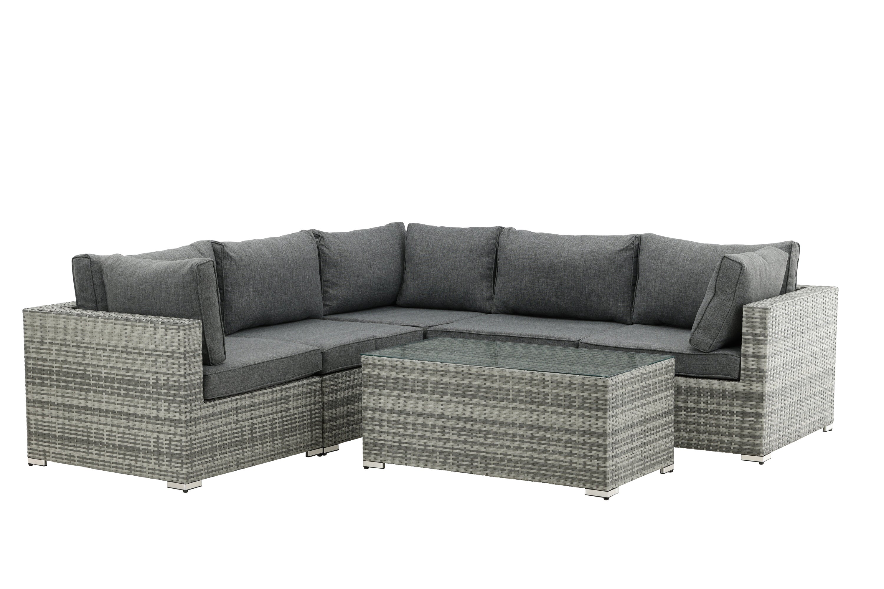 Garden Lounge Set Panther - available in 3 colors made of synthetic rattan