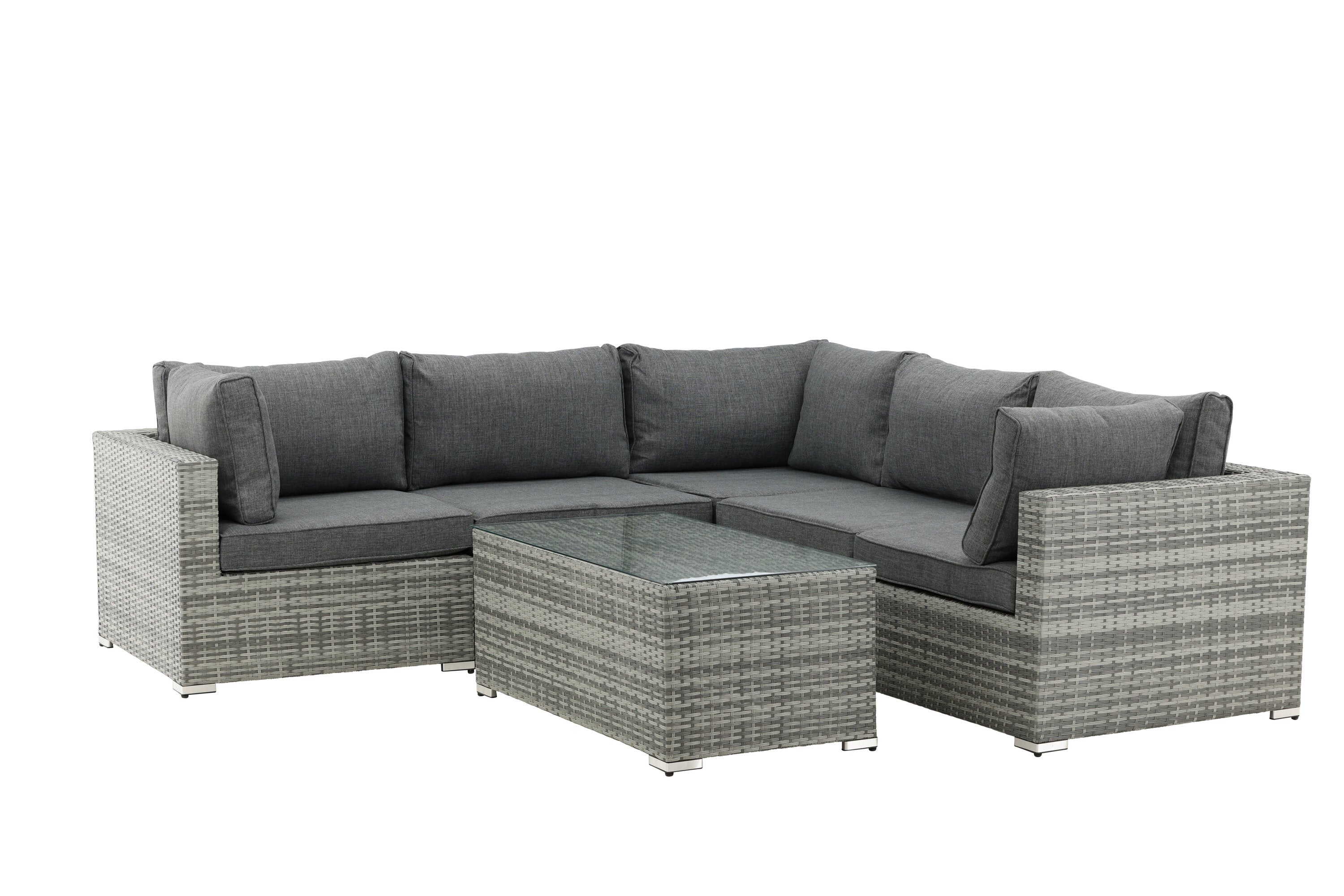 Garden Lounge Set Panther - available in 3 colors made of synthetic rattan