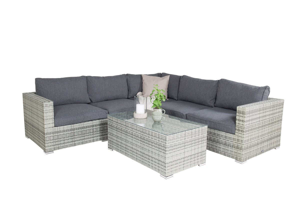 Garden Lounge Set Panther - available in 3 colors made of synthetic rattan