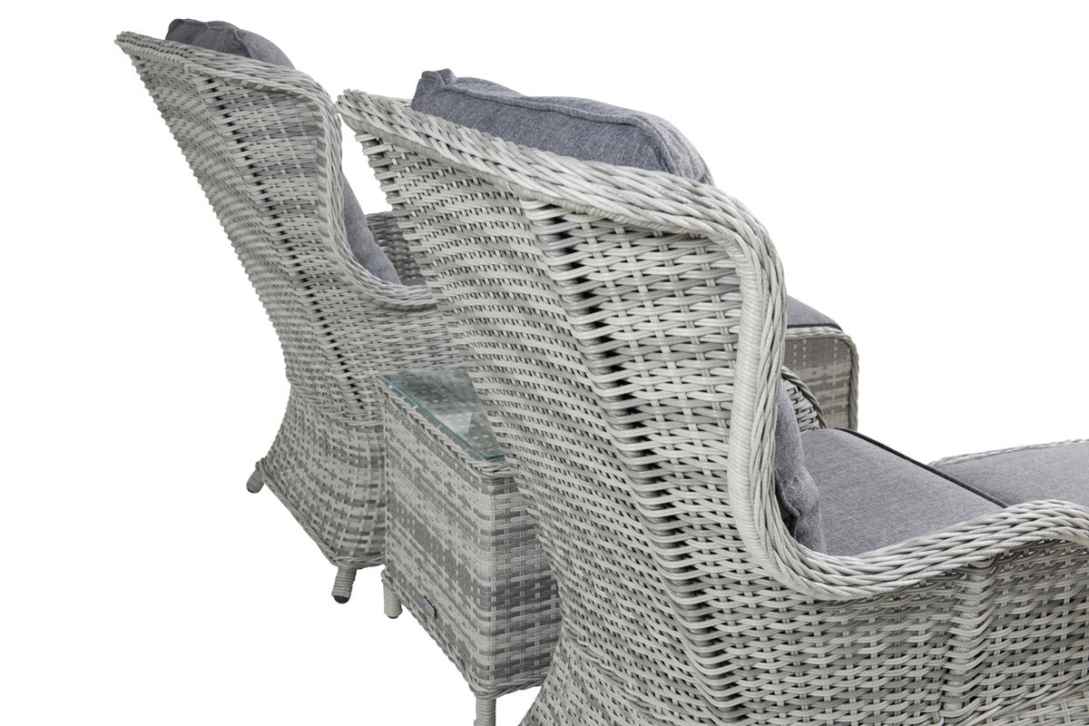 Garden Lounge Set Tarell – 3-piece Set with Armchairs & Table