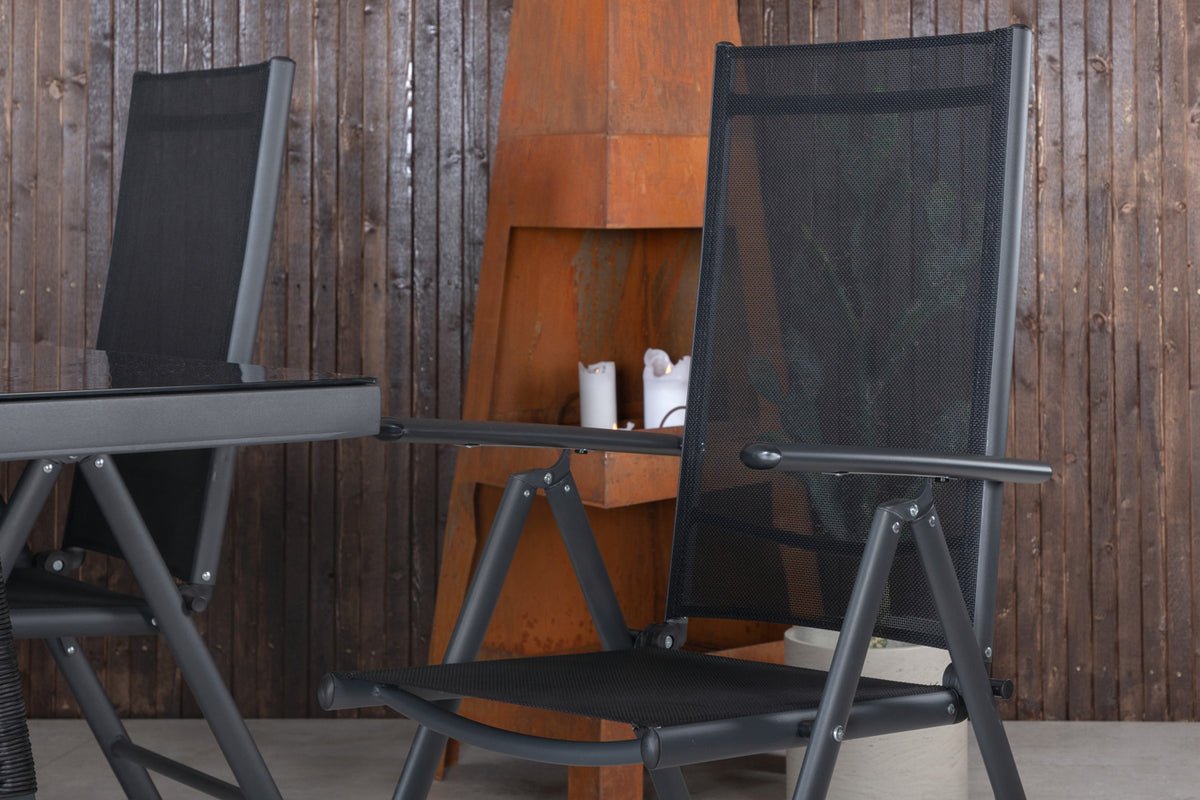 2-piece set - garden chair Bologna made of Textilene/aluminum