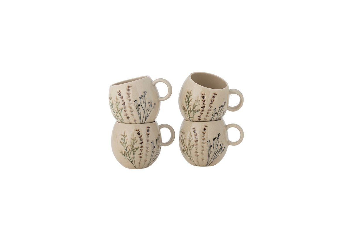 Velour Mug - made of stoneware / 4-piece multipack