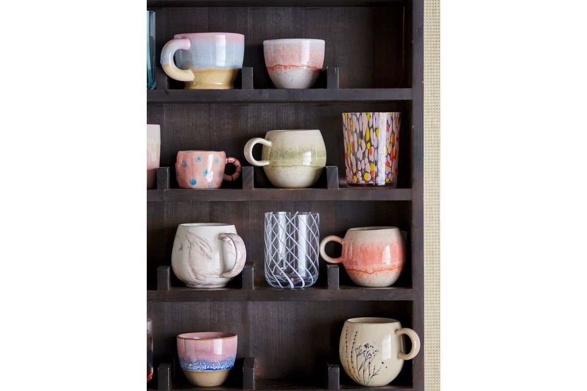 Becher Velour  - aus Steingut gefertigt / 4er Set Multipack