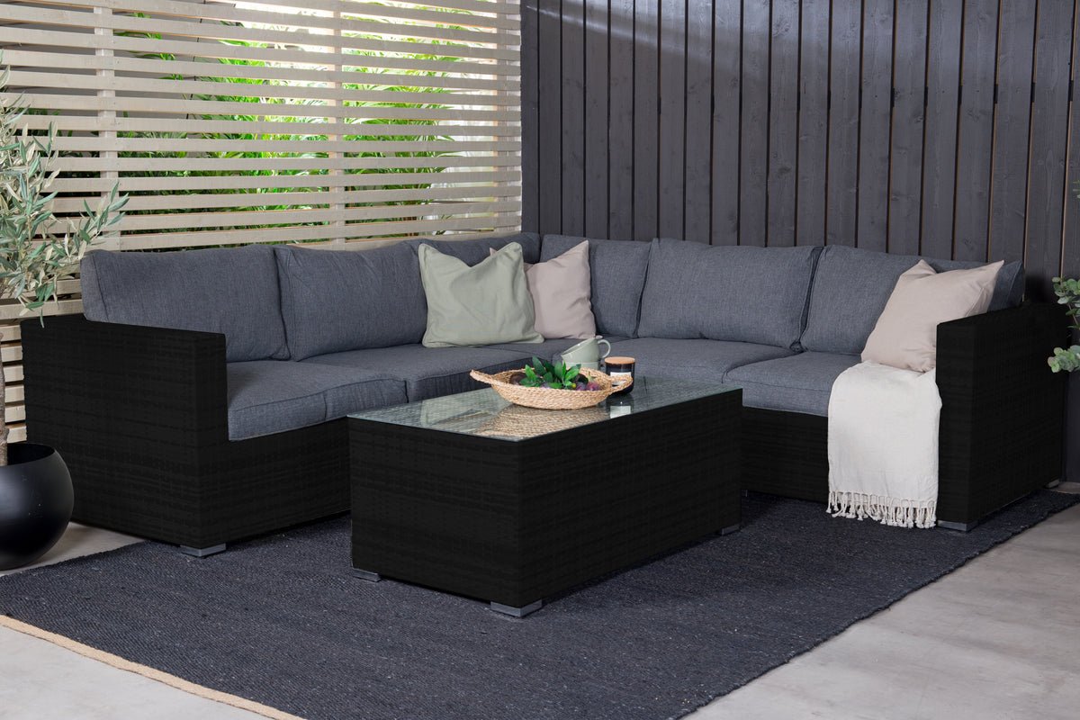 Garden Lounge Set Panther - available in 3 colors made of synthetic rattan