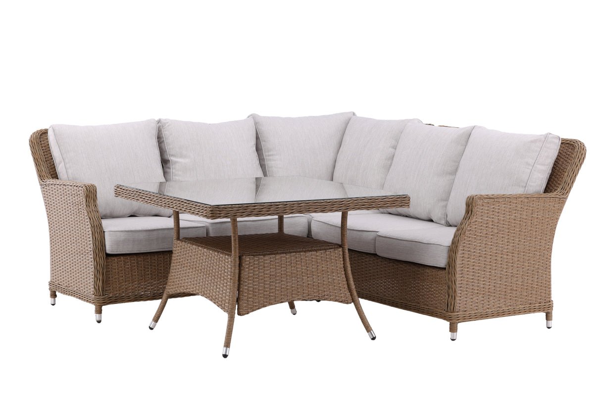 Garden Lounge Set Davido – made of Polyrattan with Side Table