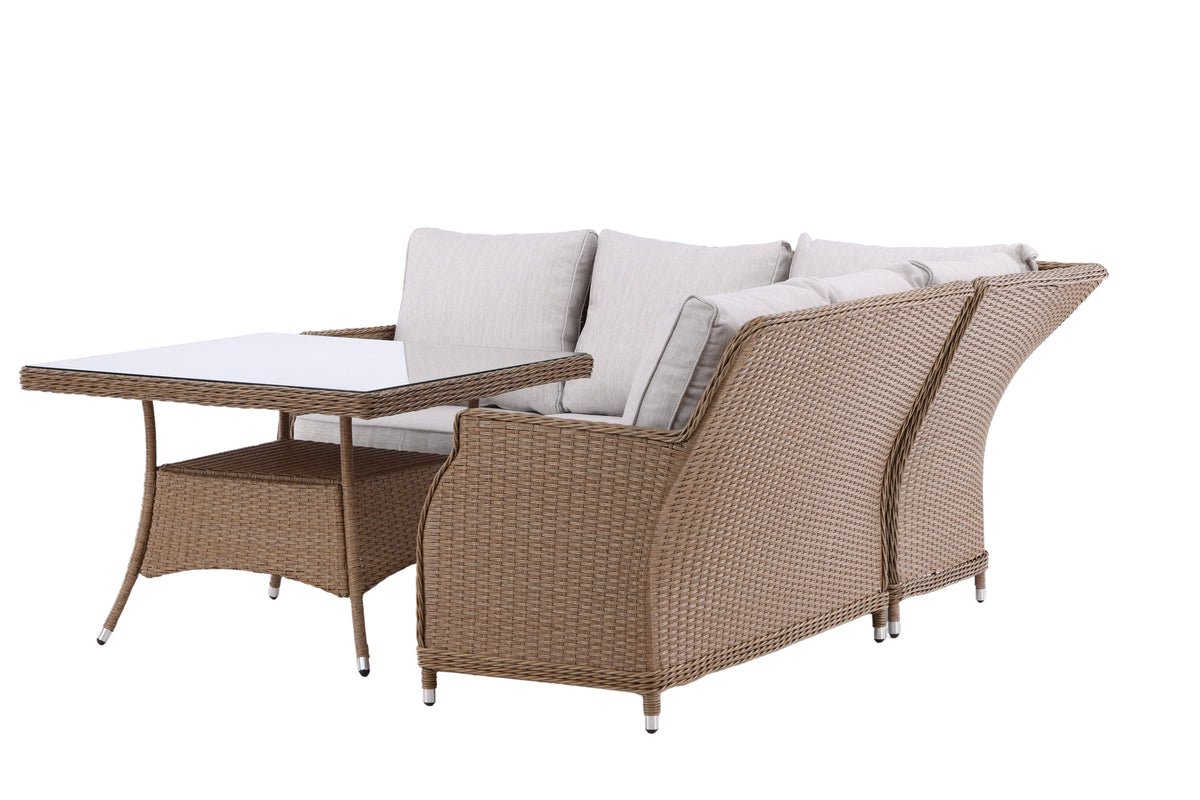 Garden Lounge Set Davido – made of Polyrattan with Side Table