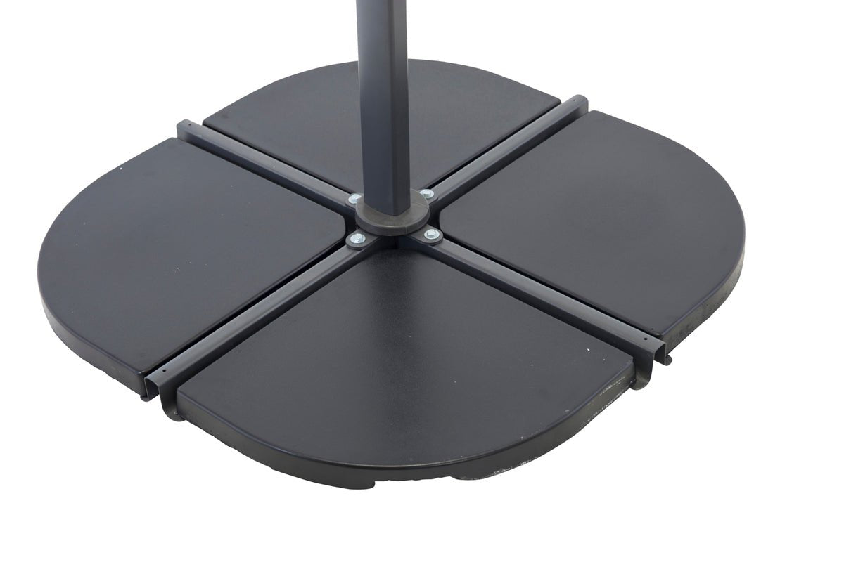 Umbrella Stand Lars - 2 Elements in the Color Black