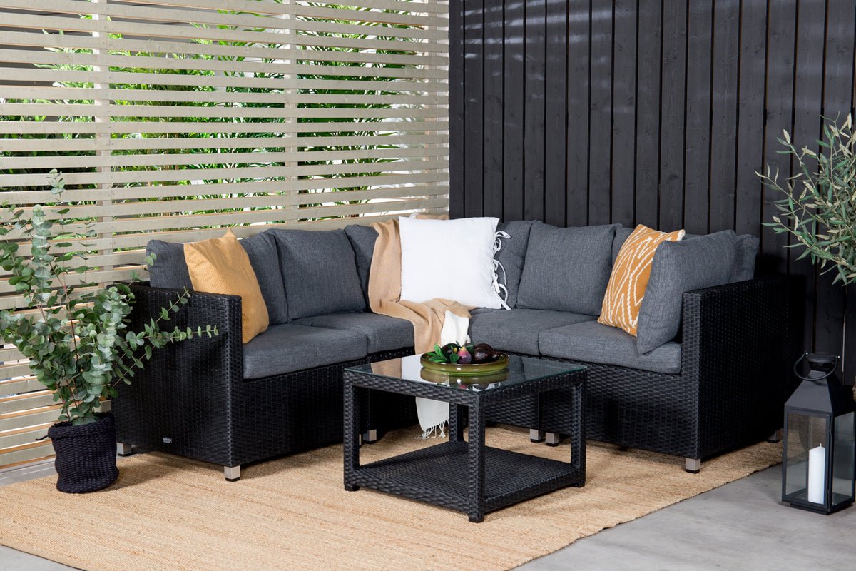 Garden Lounge Set Ludwiga - Available in Natural or Black