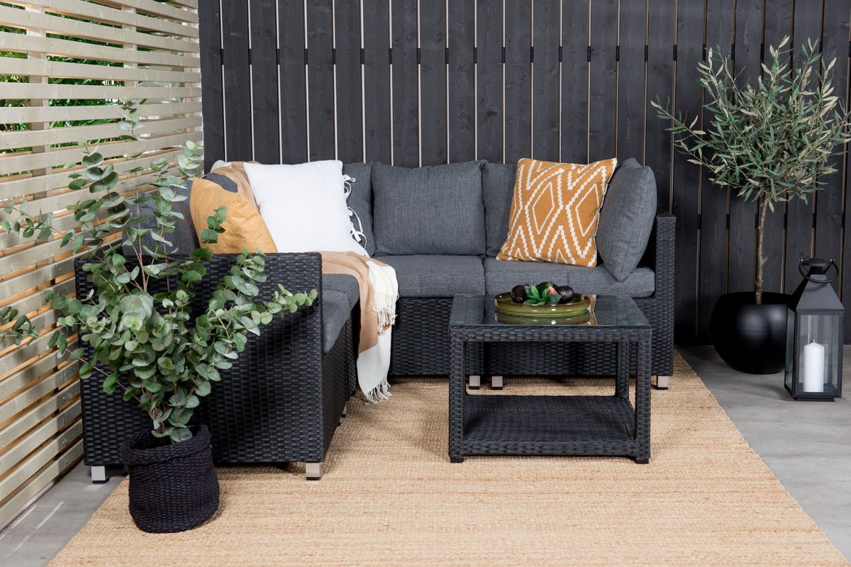 Garden Lounge Set Ludwiga - Available in Natural or Black