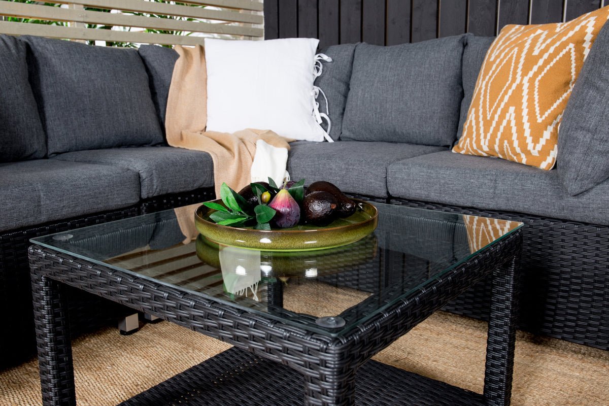 Garden Lounge Set Ludwiga - Available in Natural or Black