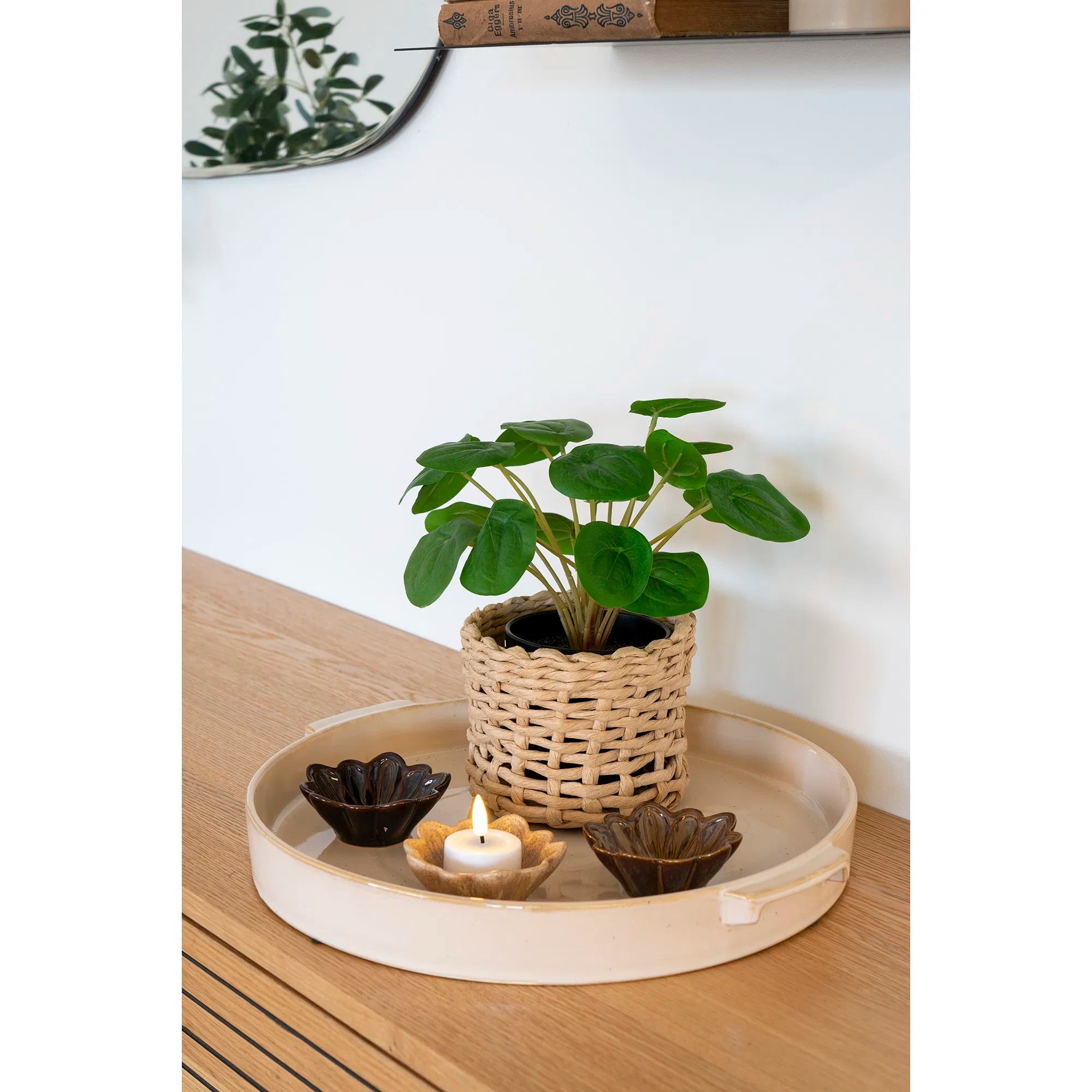 Kunstpflanze Pelia – 28 cm dekorative Frische im Miniformat